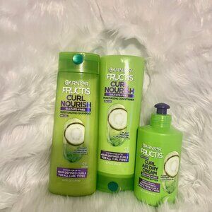 Garnier Fructis Set Shampoo - Conditioner - Treatment Plant Protein Coconut Oil